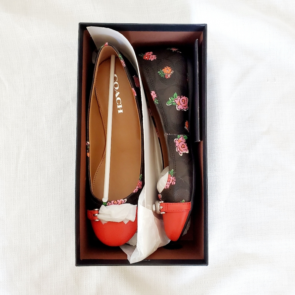 NIB Coach Leila Signature Posey ballet Flat
